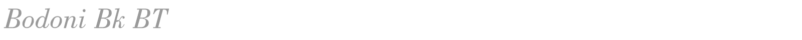 Bodoni font preview